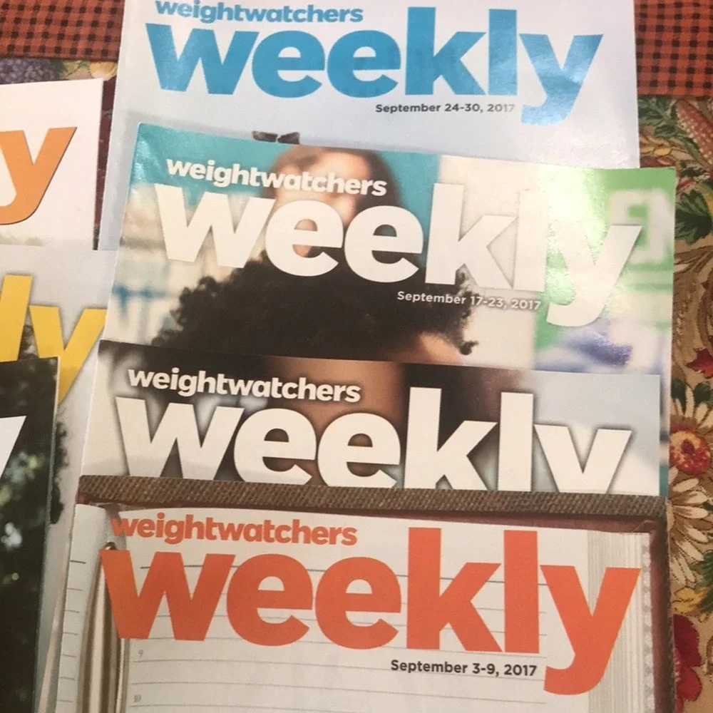 Weight‎ Watchers Weekly Aug-Dec 2017 Pamphlets